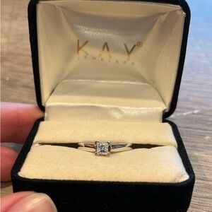 Leo diamond engagement ring